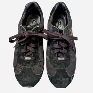 Y2k Black Ballet Style Coach Sneakers